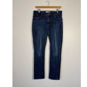 Classic Cabi Womens Size 8 High Straight Jeans Dark Wash Blue Denim 3386 Stretch